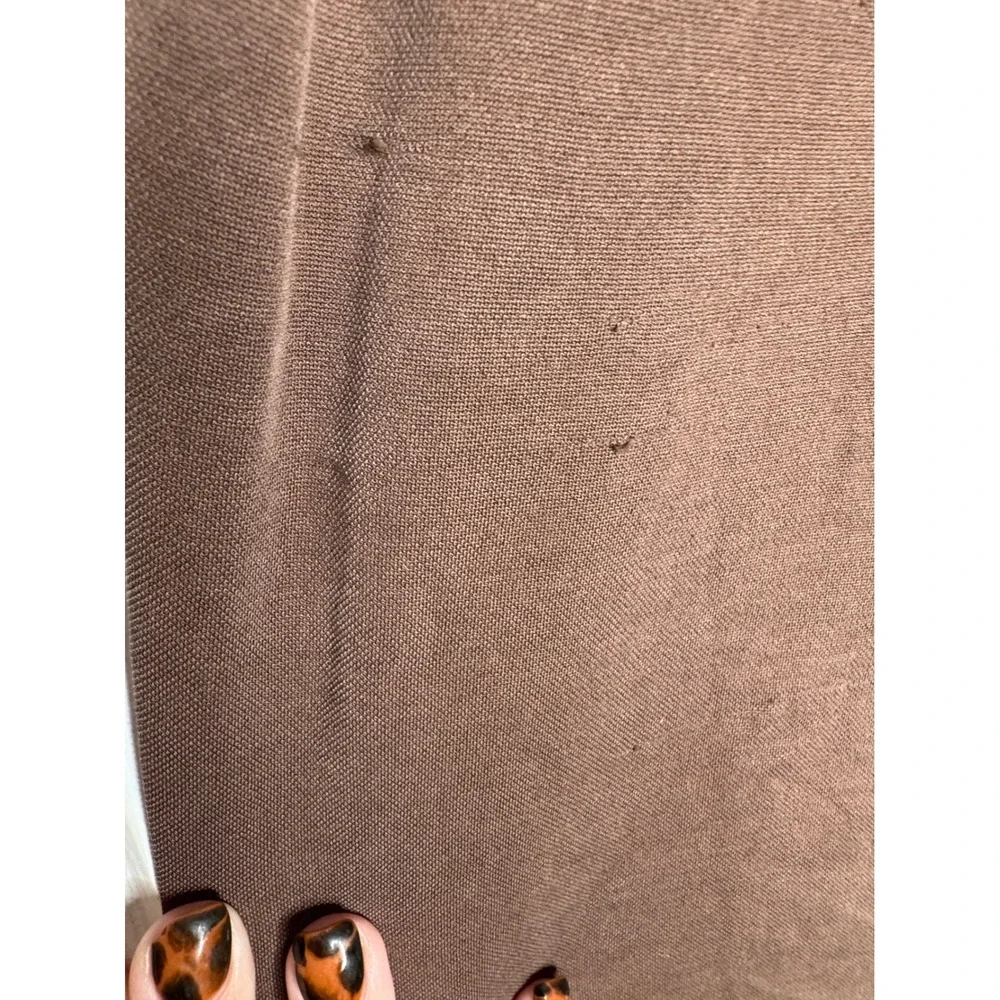 HOODIES Woman's‎ Size M Brown Paperbag Waist Tie Cropped Pants - Picture 5 of 5